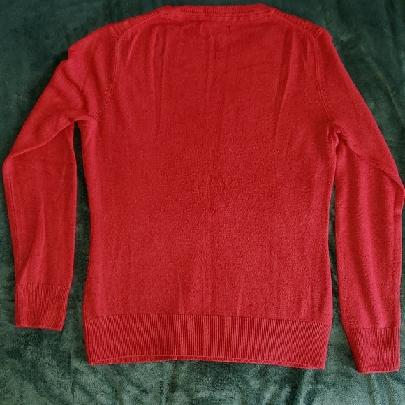 VanHeusen Cable Knit Sweater-Cranberry - Picture 4 of 5
